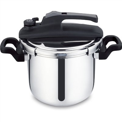 Espesyal konsepsyon segondè efikasite ak sekirite Steel Cooker 6L